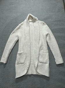Luxus kuschelige Strickjacke - super weich & bequem S/M cremeweiß Einheitsgröße - Bild 1 von 14