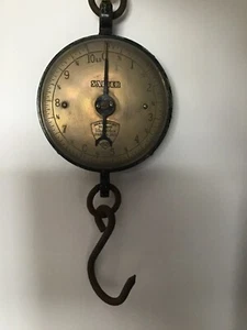 Vintage Large Salter Brass Spring Balance 10lb Scales no235 in ex condition - Picture 1 of 5