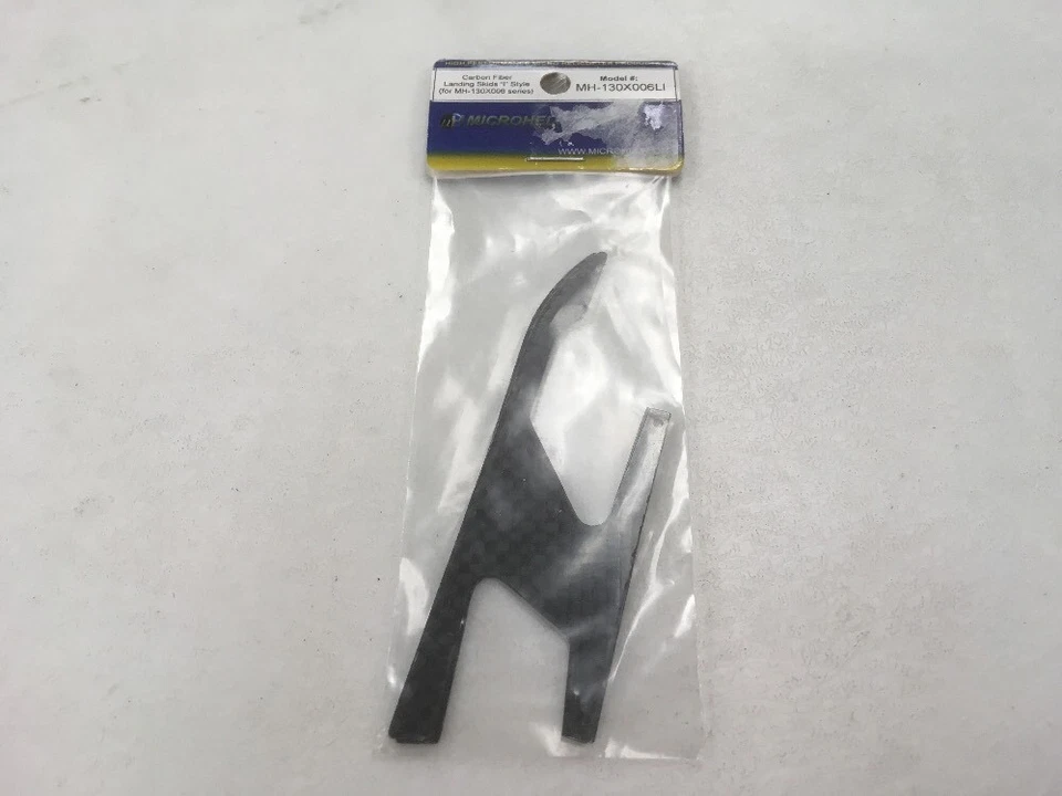 Microheli Carbon Fiber Landing Skids “I” Style For MH-130X006 Part#MH-130X006LI - Image 1 of 4