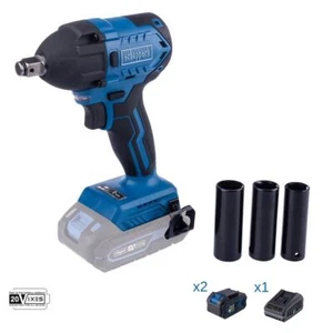 Avvitatore impulsi 20v 2 batterie 4.0Ah caricabatteria ixes Scheppach bc-iw350-x - Picture 1 of 6