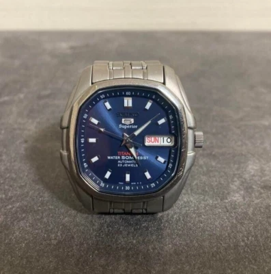 Reloj Súper Raro Casi Como Nuevo Seiko 5 Superior SKZ091 Raro Titanio Descatalogado JP Foto 1 de 4