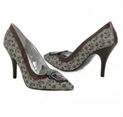 New In Box Women’s Heels Baby Phat Aly Signature Pumps Embellished Logo Size 9 - Image 1 of 2