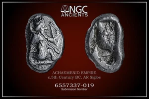 Ancient greek coins NGC VF Xerxes Artaxerxes I Achaemenid Silver Siglos A1133 - Picture 1 of 14