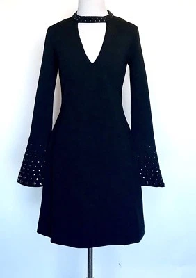 Rachel Roy Black Embellished Stud Dress . NWT Retails $159 Price $69 Size 2 - Image 1 of 4