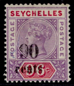 SEYCHELLEN QV SG21, 90c auf 96c, M neuwertig. Katze 75£. - Bild 1 von 1