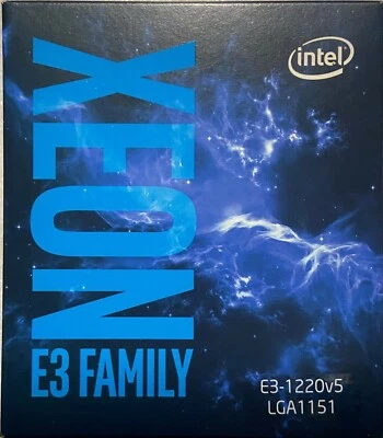 Intel BX80662E31220V5 SR2LG Xeon Processor E3-1220 v5 8M Cache, 3.00 GHz NEW - Image 1 of 2