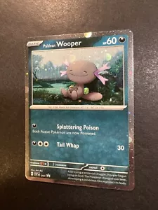 Paldean Wooper Llamas de Obsidiana por favor en 041 Pokémon Estrella Negra Promo Cosmos Holo - Imagen 1 de 1