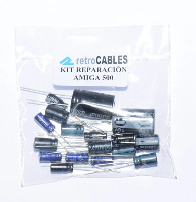 Commodore Amiga 500 kit riparazione condensatore A500 Rev6/6A
