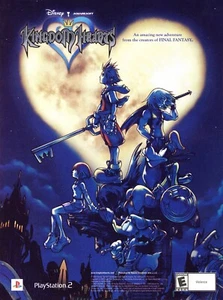 Kingdom Hearts Playstation 2 PS2 2002 PC Game Wall Art Print Poster 13" X 18" - Picture 1 of 1