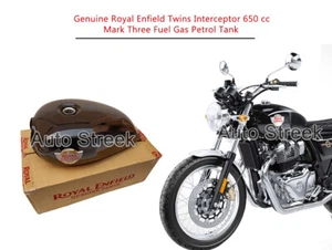 Genuine Royal Enfield Twins Interceptor 650 cc Mark Three Fuel Gas Petrol Tank - Picture 1 of 9