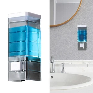 250ml Soap Dispenser Wall Mount Manual Hand Liquid Shampoo Shower Gel Container - Picture 1 of 7
