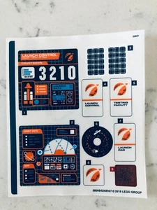 LEGO STICKER SHEET 1 for 60228 Deep Space Rocket and Launch Control, New! - Picture 1 of 1