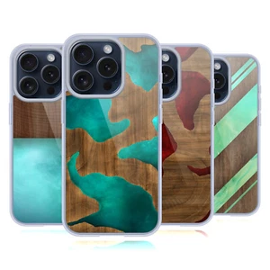 OFFICIAL ALYN SPILLER WOOD & RESIN SOFT GEL CASE FOR APPLE iPHONE PHONES - Picture 1 of 11