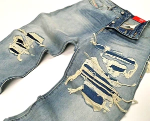 Diesel Shredded Tattered Repaired VTG Distressed Straight High Waist Denim Jeans - Picture 1 of 18