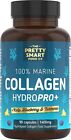 Powerful Marine Collagen Tablets W/Hyaluronic Acid, Biotin & Blueberry 1400Mg