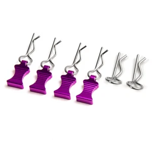 4Pcs Metal R-type Body Clips with Mount For Axial SCX10 TRX4 etc 1/10 RC Crawler - Picture 1 of 20