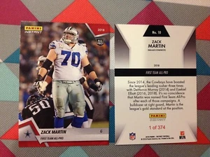 Zack Martin #10 Cowboys 2018 / 2019 Panini Instant Red First Team All-Pro - Picture 1 of 1