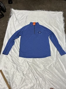 NWT Elevate Men’s Taza Knit Quarter Zip Royal Heather Sz Sz Lg Pullover - Picture 1 of 18