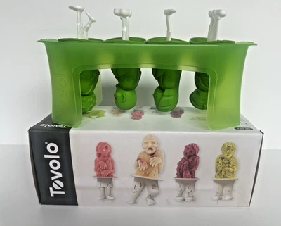 Moldes de picolé zumbi Tovolo (conjunto de 4) - Ice Pops de silicone sem bagunça com re... - Imagem 1 de 4