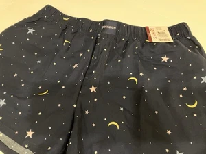 Joyspun gewebte Schlafshorts marineblau Sterne & Mond Pull-On Größe Small (4-6) Taschen neu - Bild 1 von 7