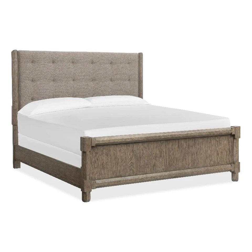 Magnussen Home Claremont Smokey Taupe King Upholstered Panel Bed Foto 1 de 1