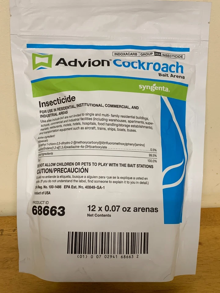 НОВАЯ сумка из 12 станций приманки Advion Cockroach Arena - Изображение 1 из 1