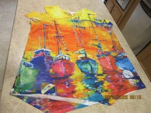 Leoma Lovegrove Top size XXL, Tall Ships, Signed, Cold Shoulder - Picture 1 of 8