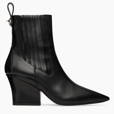 Nuevo Valentino Garavani Negro VLogo 75MM Lockette Beatle Botas de Cuero Talla 41 Foto 1 de 4