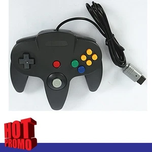 Nintendo 64 Black Controller Genuine OEM N64 - Original Tight Lever - Picture 1 of 2