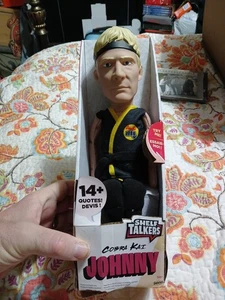 Shelf Talkers Cobra Kai JOHNNY LAWRENCE 12" Talking Doll Pull String - Picture 1 of 6