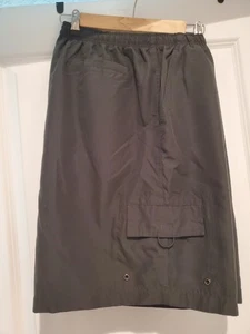 Pantalones cortos de natación Big Sky Outfitters para hombre XL negros de poliéster con cordón - Imagen 1 de 10