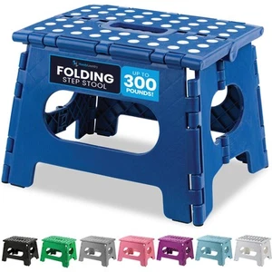 Folding Lightweight Step Stool is Sturdy Enough to Support Adults and Safe En... - Picture 1 of 8