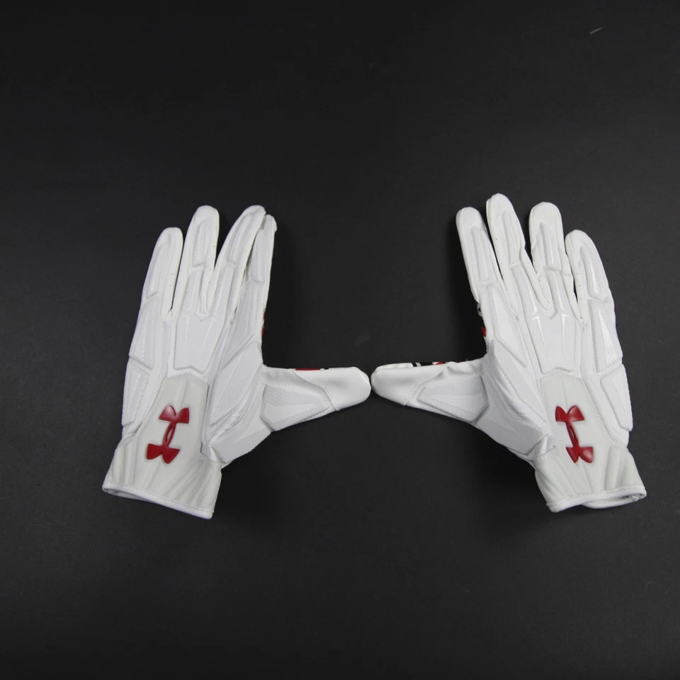Guantes Under Armour Texas Tech Red Raiders - Receptor Hombre Blanco Nuevos Foto 1 de 4