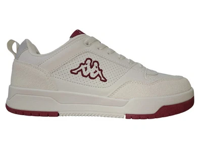 Scarpe Kappa Manis Uomo Taglia 42 Sneakers in Pelle Bianco-Rosso - Immagine 1 di 4