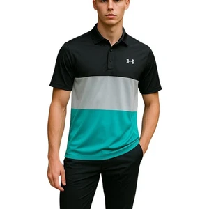 NWT Under Armour Men's Playoff Golf Polo HeatGear Loose Fit Size S - Picture 1 of 8
