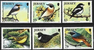 Jersey Sg 1400/1405 2008 Jersey Birdlife (2da serie) Migrating Birds MNH - Imagen 1 de 2