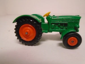 Matchbox Lesney #50B JOHN DEERE FARM TRACTOR MODIFIED, ORANGE RIMS BLACK TIRES - Picture 1 of 12