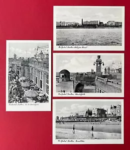 4 x AK Nordseebad BORKUM um 1939 Wandelhalle Strandleben ( 137323 - Bild 1 von 2