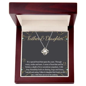 To My Daughter Necklace, Gift For Daughter From Dad, Father Daughter Necklace - Picture 1 of 5