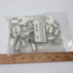 (25-Pk) Vantex Compression Lug Copper 2/0 AWG 3/8" Stud T2/0-38 - Picture 1 of 4