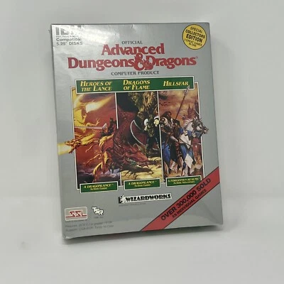 Advanced Dungeons and Dragons 3 game collectors edition IBM MS DOS 5.25 SEALED - Image 1 of 4