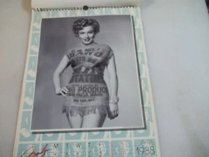 Marilyn Monroe Kalender 1988 - 4 Monate fehlen - Idaho Kartoffelsack - Bild 1 von 9