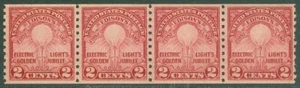 EDW1949SELL : USA 1929 Scott #656 Choice Extra Fine, Mint NH Strip of 4 Cat - Picture 1 of 2