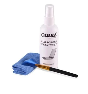 KIT DI PULIZIA PER MONITOR TV PC TELEFONO DETERGENTE SPRAY SPAZZOLA PANNO CIR - Foto 1 di 5