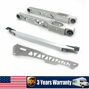 Subframe Brace &Rear Lower Control Arm Kit For 1997 98 99-2001 Mitsubishi Mirage - Foto 1 di 13