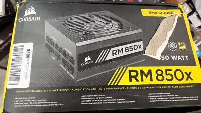Corsair RMX Series RM850x 850W 80 Plus Gold Fully Modular ATX Power Supply Open - Image 1 of 2