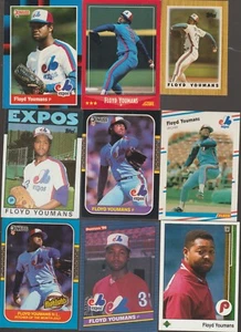 50 tarjetas de béisbol Floyd Youmans 13 exposiciones diferentes solo Tampa Florida - Imagen 1 de 3