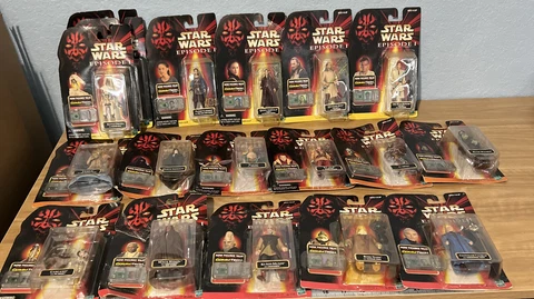 Star Wars Episode 1 Lot of 18 Figures w/ CommTech Chip Reader Sealed 1998 Hasbro Cover