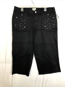 MKM Designs Womens Embellished Capri Pants Size 18 NWT - Picture 1 of 2