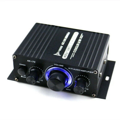 12V 400W Aluminium HiFi Audio Verstärker Auto Stereo Mini Power Amplifier 2 MB - Bild 1 von 4